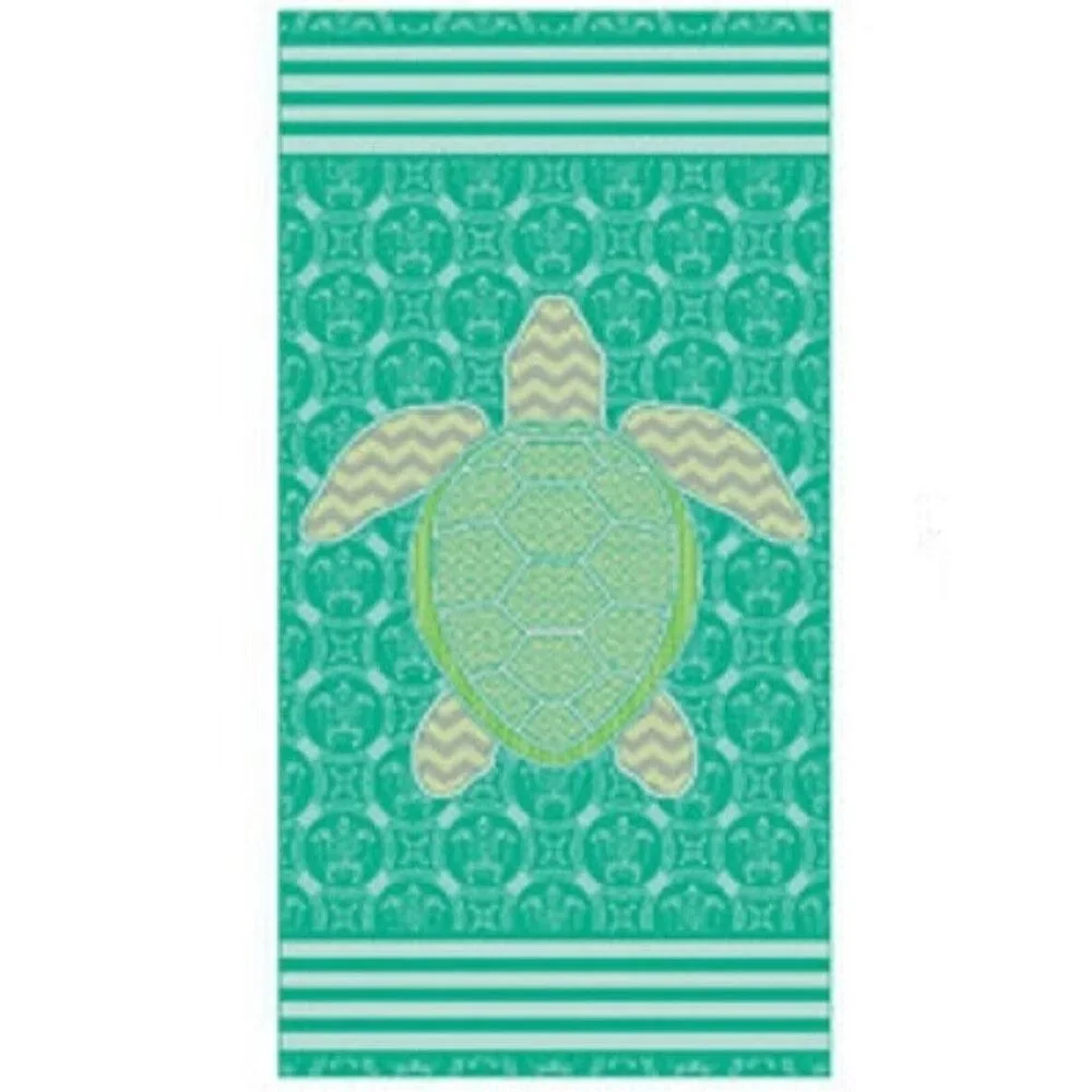 New Green Sea Turtle Beach Towel Cotton Bath Pool GIFT Ocean Honu Turtles Motif